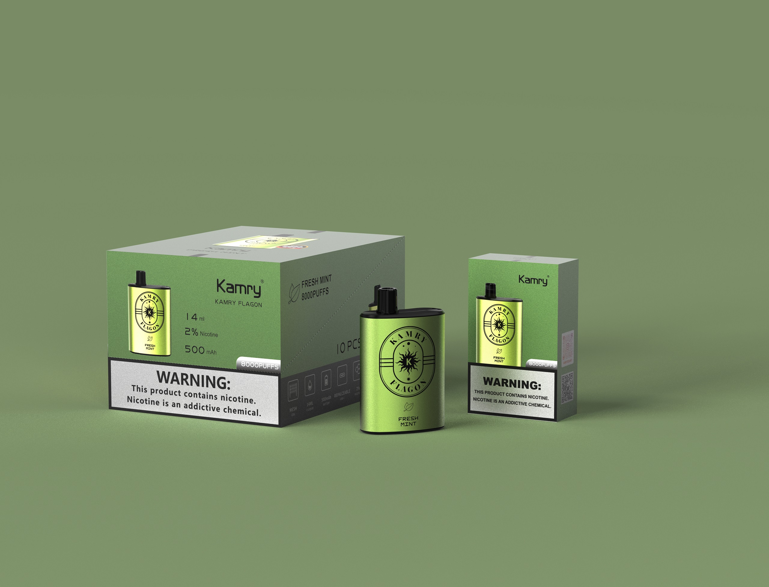 Kamry Flagon 8000 Fresh package