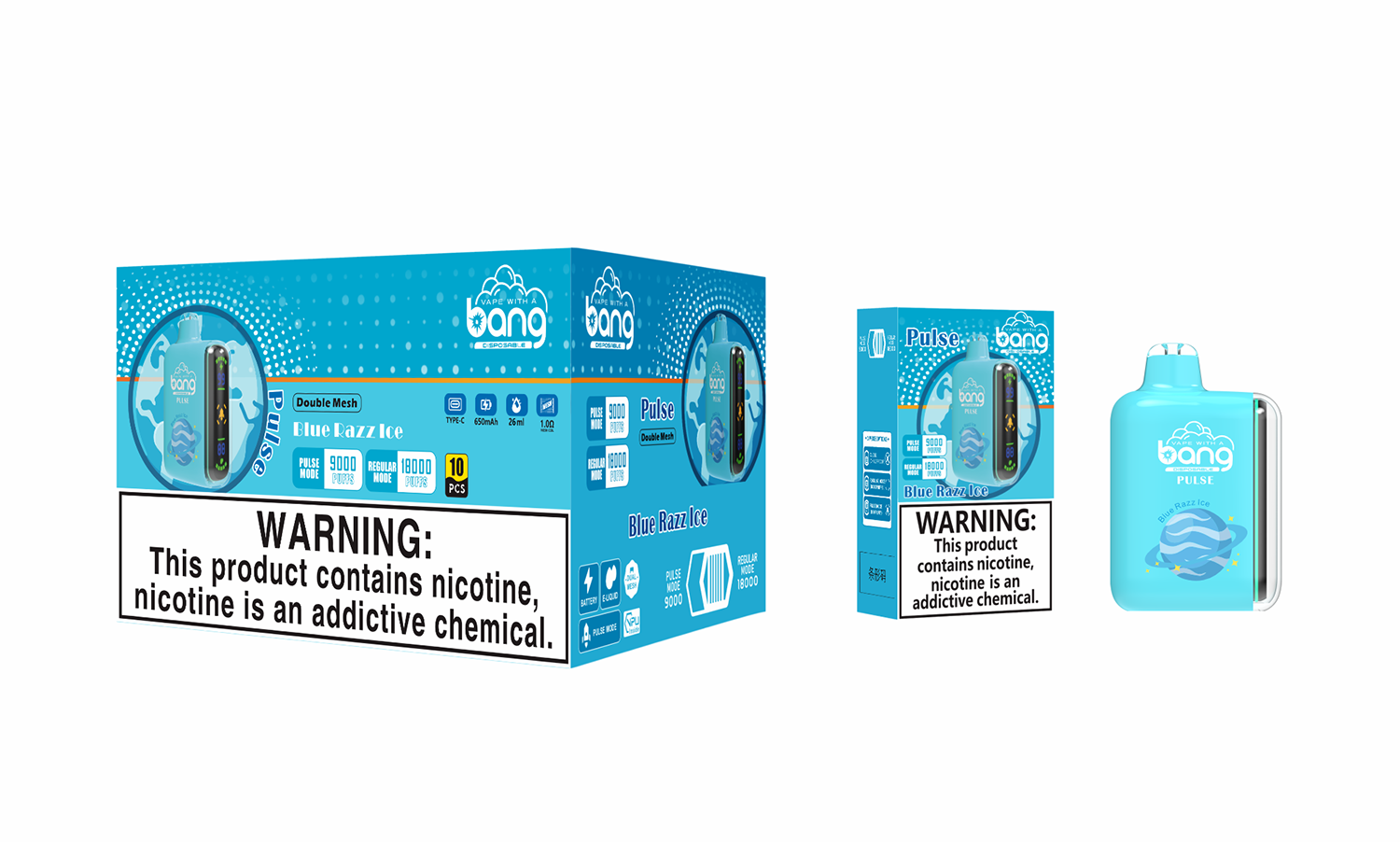 Bang Pulse 18000 Puffs Disposable Vape Package