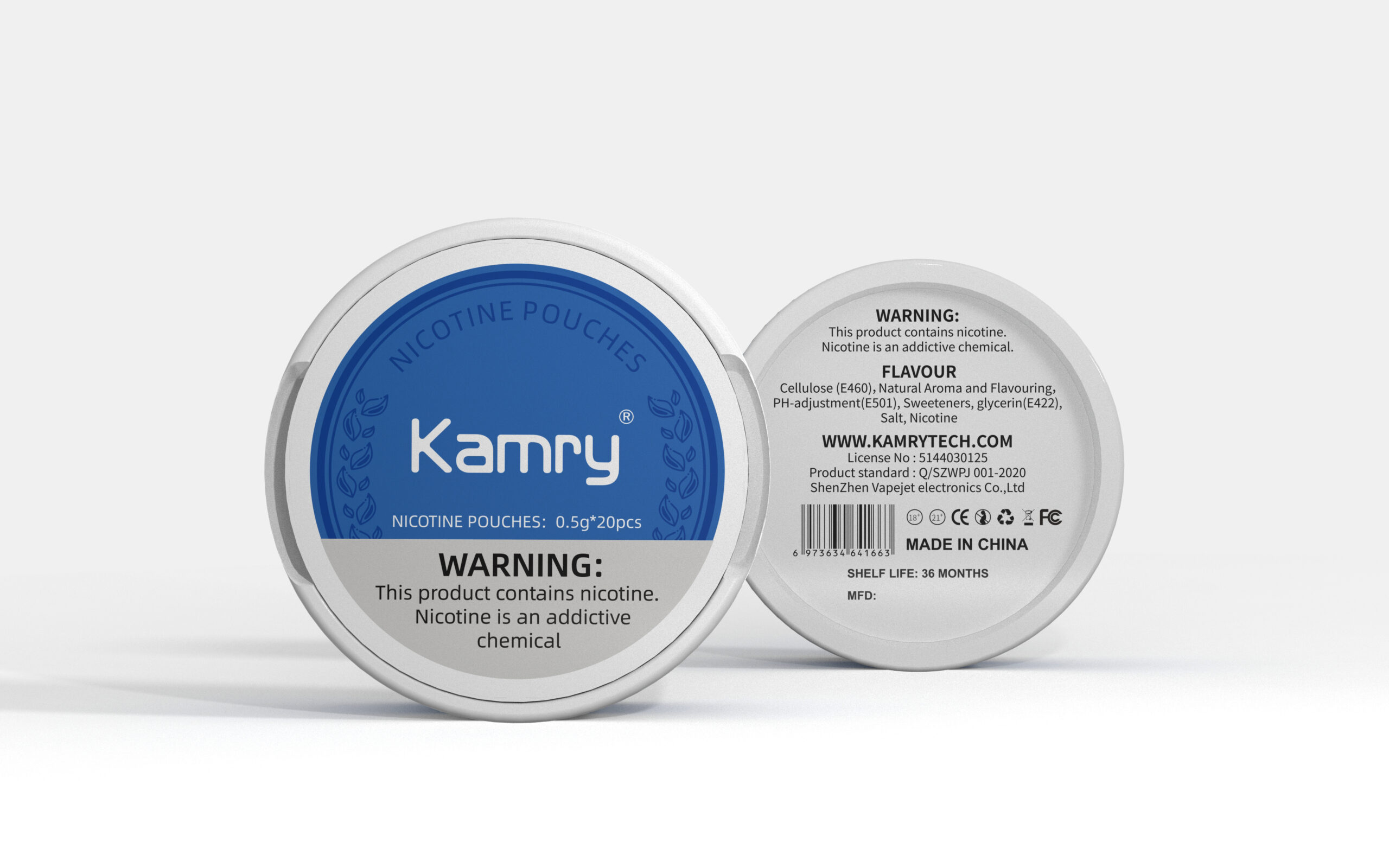 Kamry Nicotine Pouches Voir le dessin détaillé