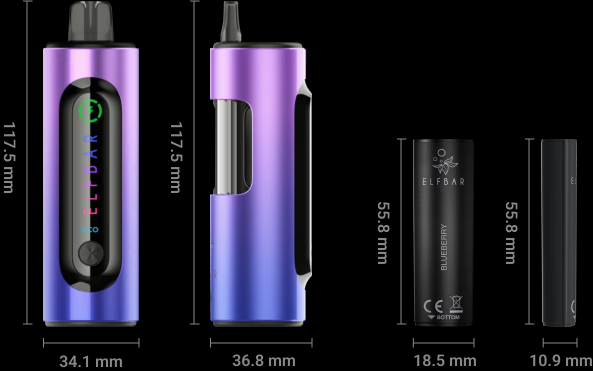 Elf Bar 4in1 Disposable Vape Size