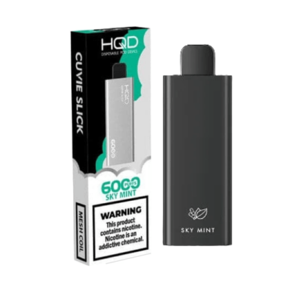 Hqd Cuvie Slick 6000 Einweg Vape Himmel Minze