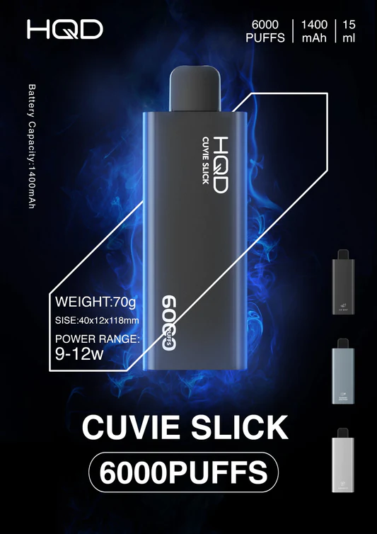 Hqd Cuvie Slick 6000 Disposable Vape Spécification