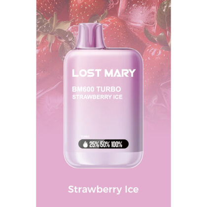 Lost Mary BM600 Turbo Vape jetable Strawberry Ice