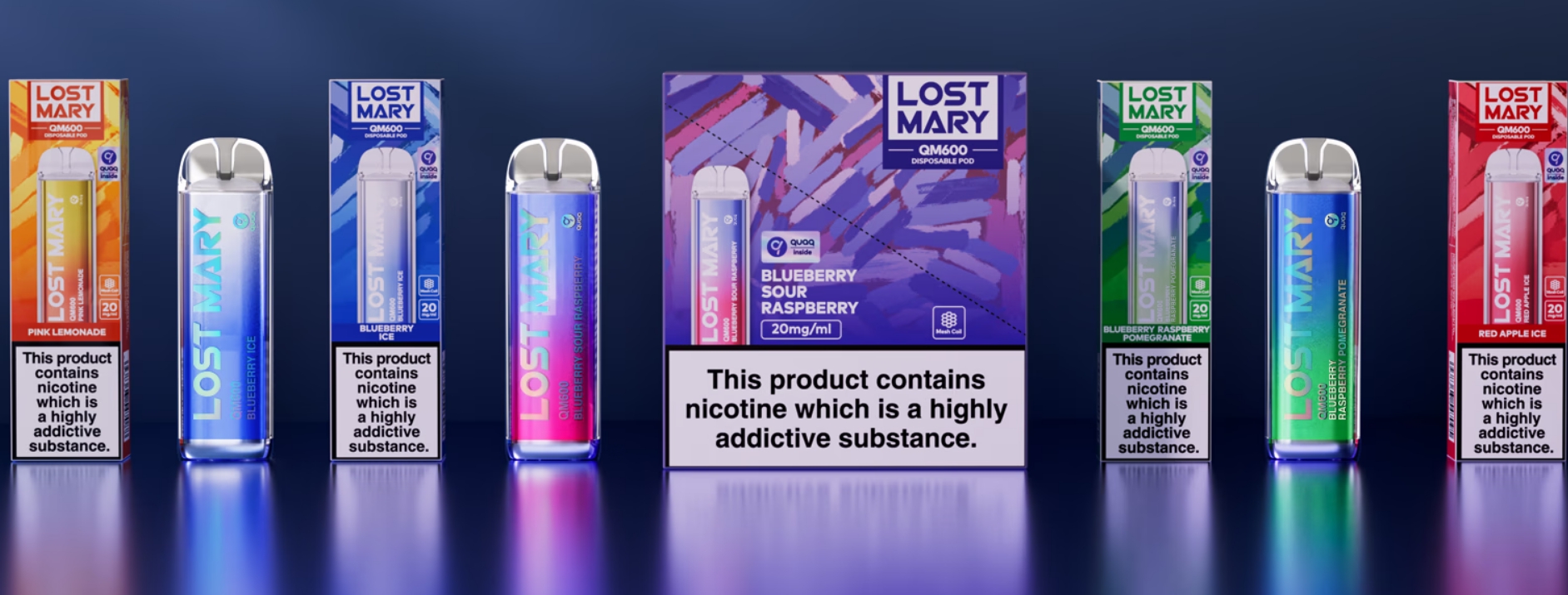 Pacote de Vape Descartável Lost Mary QM600